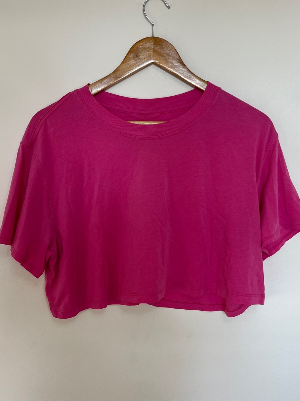 Lululemon Sonic Pink Oversized Crop Tee Size Large
